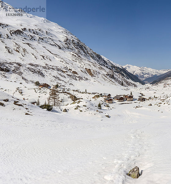 Dürrboden in Graubünden im Winter