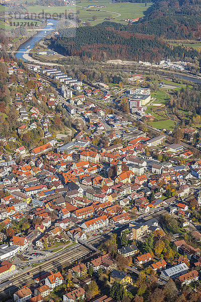 Deutschland  Bayern  Immenstadt  Stadtbild vom Immenstädter Horn aus gesehen