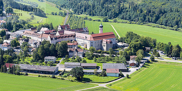 Deutschland  Beuron  Blick auf die Benediktinerabtei Beuron