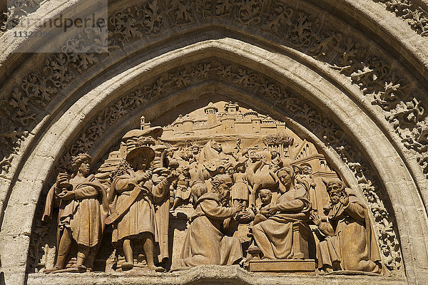 Gat-Detail in der Kathedrale von Sevilla  Andalusien