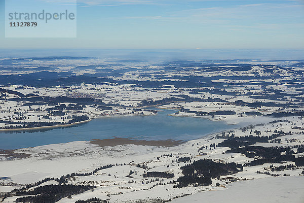 Forggensee im Winter in Bayern