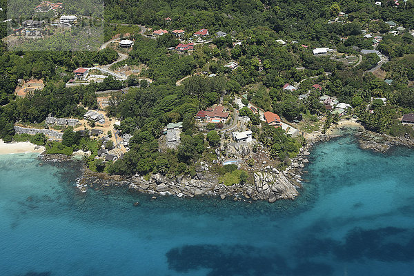 Luftaufnahme von Mahe  Seychellen