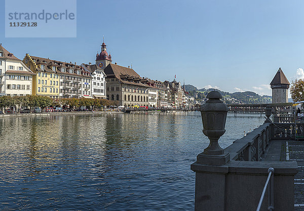Flussufer in Luzern