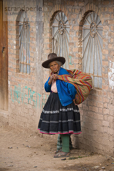 Einheimische Frau in Cuzco