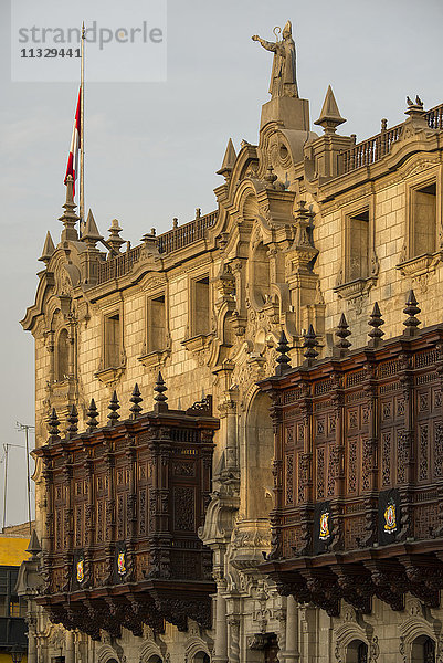 Gebäude an der Plaza Mayor in Lima  Peru