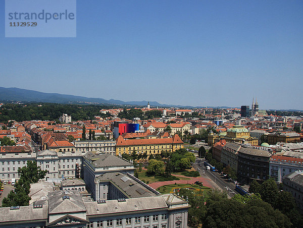 Blick über Zagreb