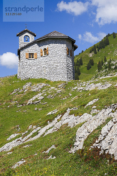 Kapelle auf dem Pragelpass  Schwyz  Schweiz
