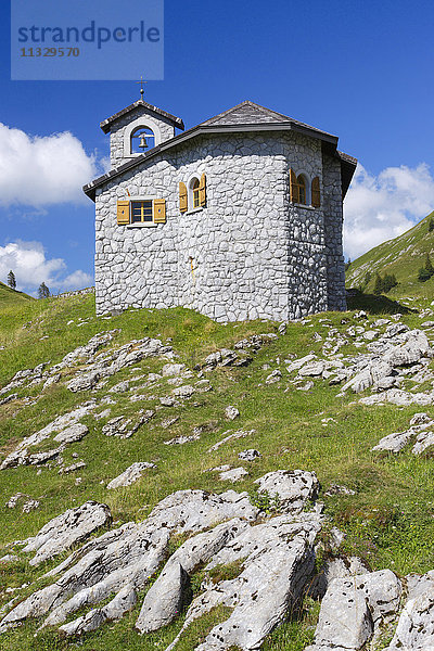 Kapelle auf dem Pragelpass  Schwyz  Schweiz
