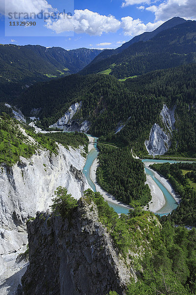 Rheinschlucht in Graubünden  Schweiz