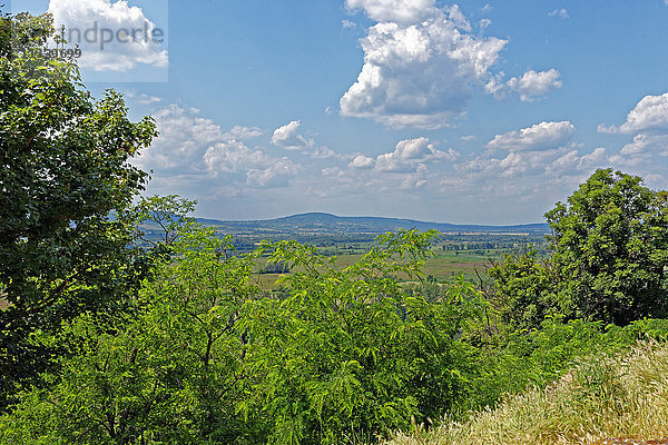 Blick von der Burg Szigliget in Ungarn