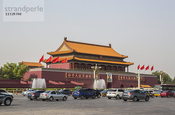 Platz des Himmlischen Friedens und Tor des himmlischen Friedens in Peking
