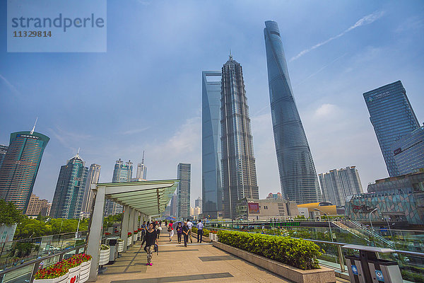Shanghai Tower in Lujiazui  Shanghai City  China