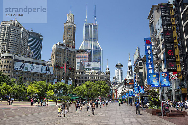 Nanjin Lu Straße in Shanghai