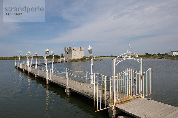 Redoute de Ballestras Wachturm in Palavas-les-Flots in Südfrankreich