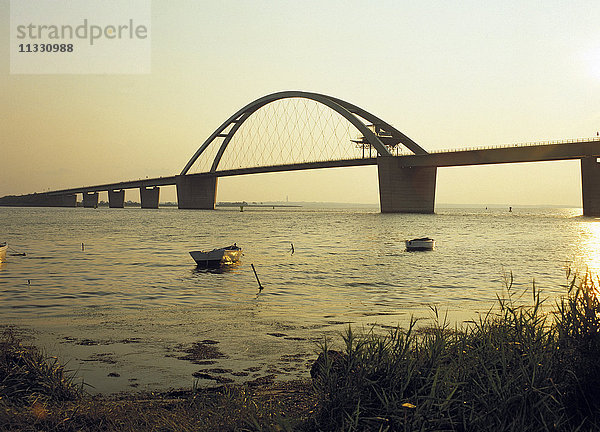 Fehmarnsundbrücke in Schleswig-Holstein  Deutschland