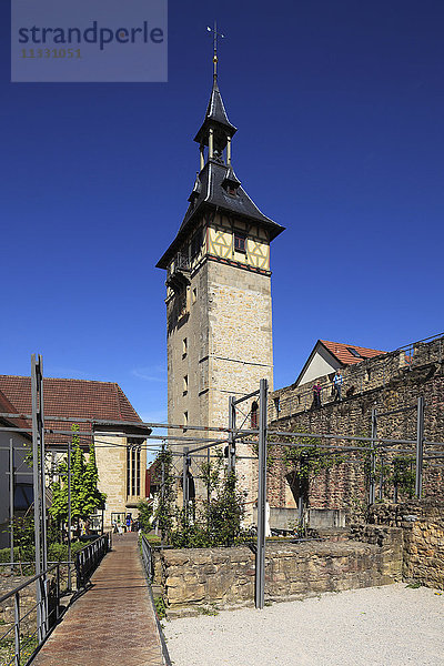 Obertorturm in Marbach  Baden-Württemberg  Deutschland