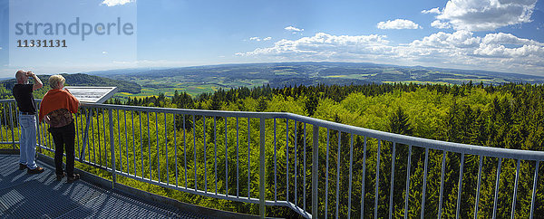 Blick vom Hagenturm auf dem Randen im Kanton Schaffhausen  Schweiz