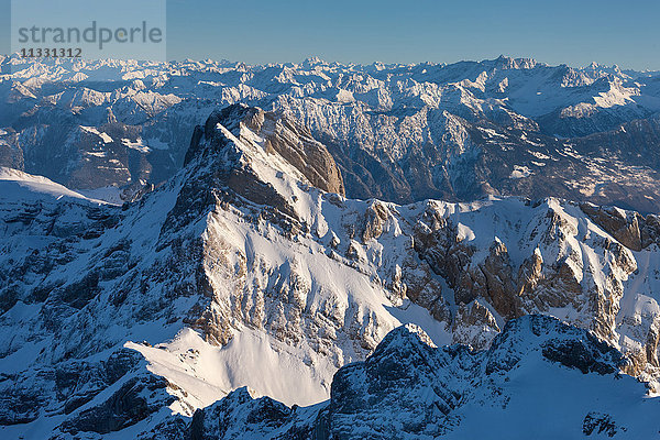 Altmann-Massiv im Winter im Kanton Appenzell