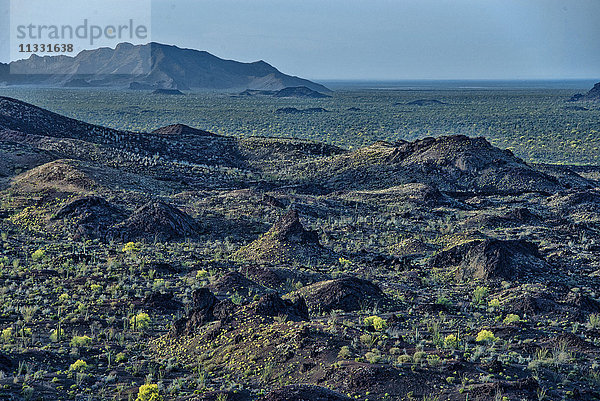 Pinacate-Gebirge und eleganter Krater in Mexiko