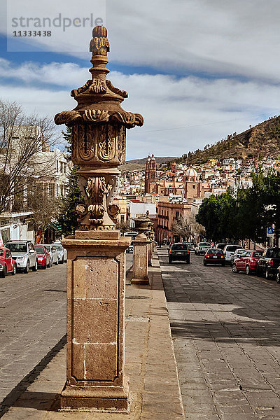 Blick über die Stadt Zacatecas in Mexiko