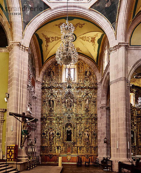 Das koloniale Zentrum und die Kirche Santo Domingo in der Stadt Zacatecas in Mexiko. Unesco-Weltkulturerbe-Stadt.