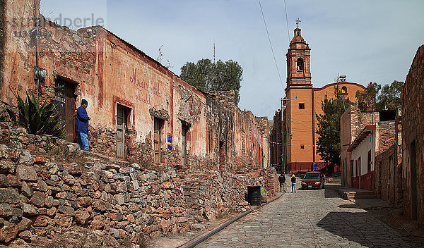 Amerika; Mexiko; Bundesstaat San Luis Potosi; Dorf Cerro de San Pedro; altes Bergbaudorf'.