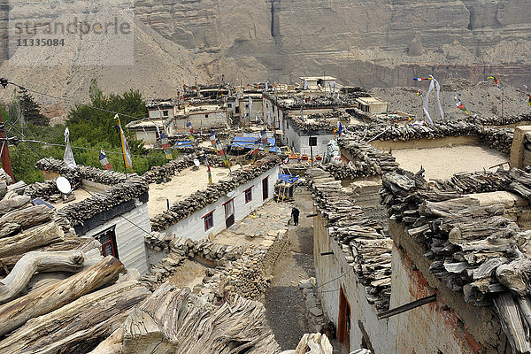 Nepal  Mustang  traditionelles Dorf
