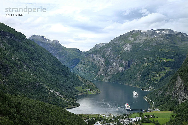 Norwegen  Geiranger  Geirangerfjord