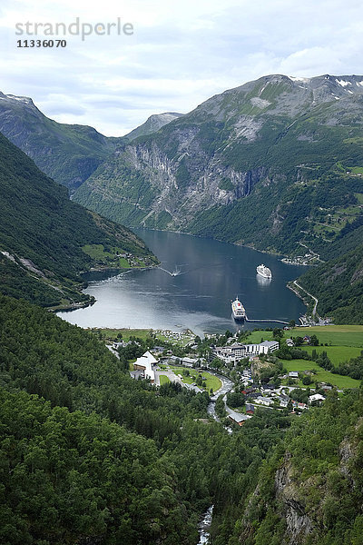 Norwegen  Geiranger  Geirangerfjord