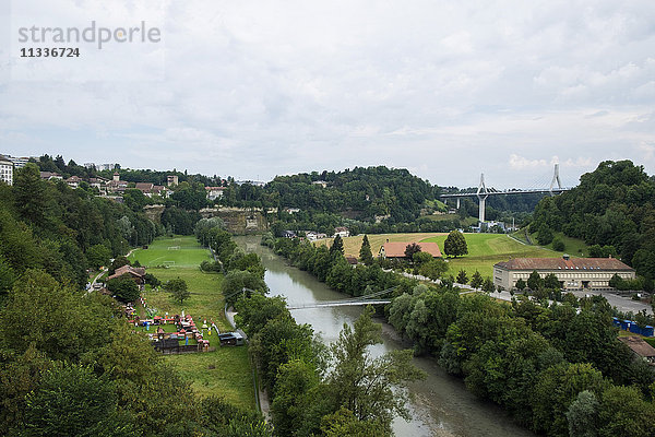 Schweiz  Kanton Fribourg  Fribourg  Landschaft