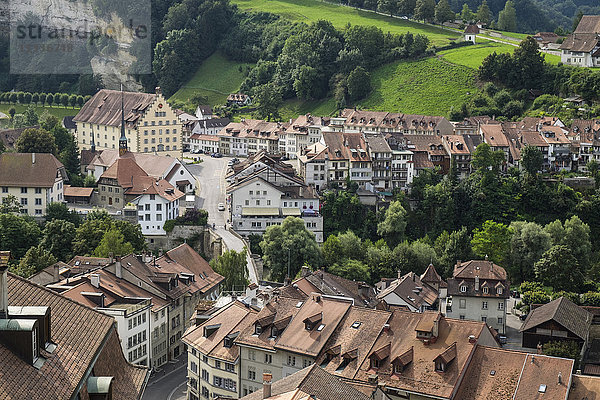 Schweiz  Kanton Fribourg  Fribourg  Landschaft