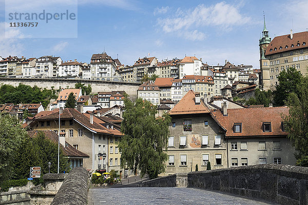 Schweiz  Kanton Fribourg  Fribourg  Landschaft