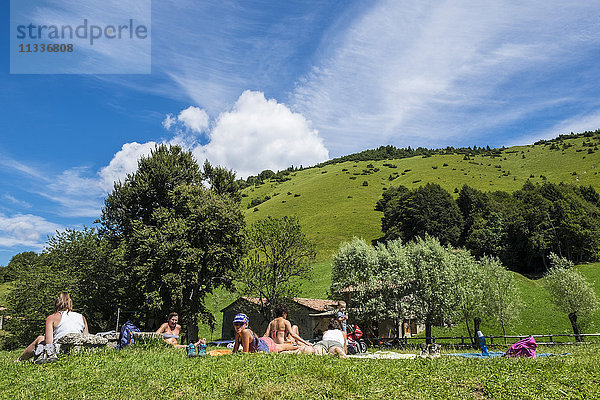 Italien  Bossico  Landschaft