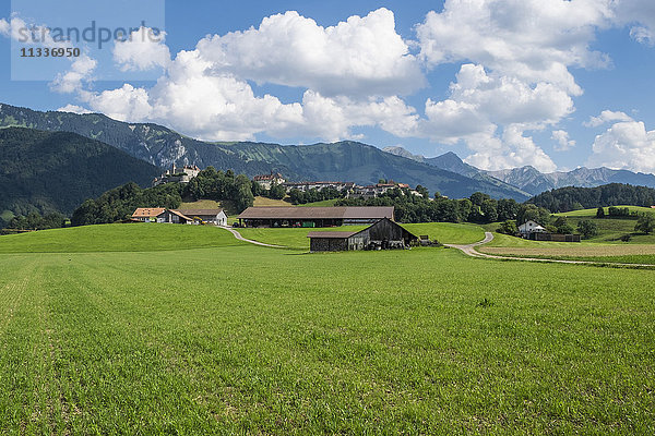 Schweiz  Kanton Fribourg  Greyerz  Landschaft