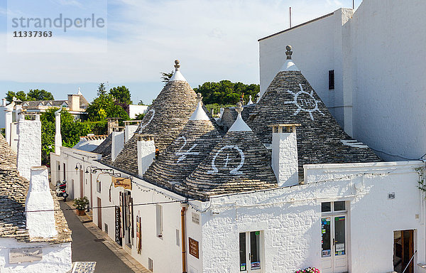 Italien. Apulien. Alberobello  Trulli  typische Häuser