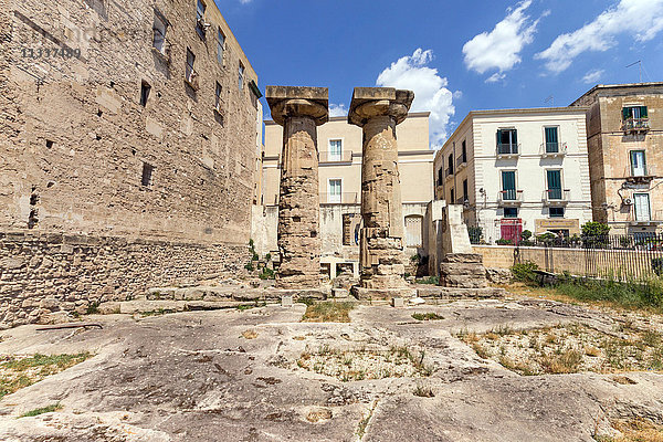 Italien  Apulien  Tarent  Ruinen eines dorischen Tempels