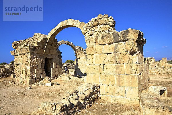 Saranda Kolones  Archäologischer Park von Kato Paphos  UNESCO-Weltkulturerbe  Paphos  Zypern  Östliches Mittelmeer  Europa