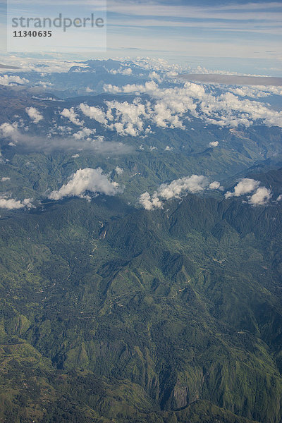 Luftaufnahme des westlichen Hochlands von Papua-Neuguinea  Pazifik