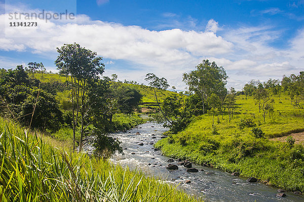 Sogeri-Fluss auf dem Kokoda-Trail  Papua-Neuguinea  Pazifik
