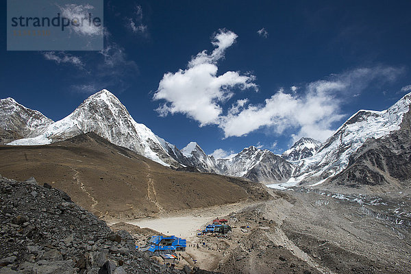 Das letzte Dorf auf dem Everest-Basislager-Trek auf 5100 m Höhe  Region Khumbu  Nepal  Himalaya  Asien