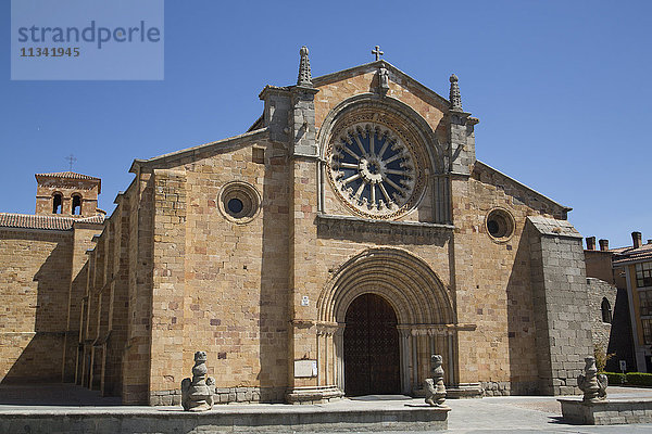 Kirche San Pedro  Avila  UNESCO-Weltkulturerbe  Kastilien und Leon  Spanien  Europa