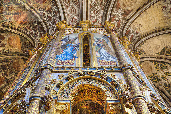 Die Charola  Christuskloster (Convento de Cristo)  UNESCO-Weltkulturerbe  Tomar  Bezirk Santarem  Portugal  Europa