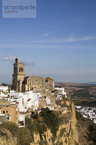 Kirche von San Pedro  Arcos de la Frontera  Andalusien  Spanien  Europa