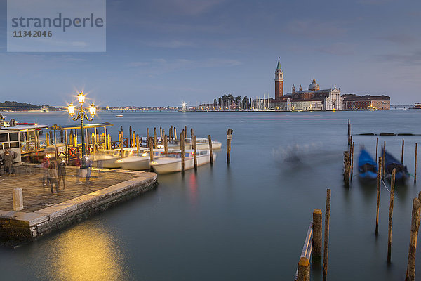 Blick auf San Giorgio Maggiore  Venedig  UNESCO-Weltkulturerbe  Venetien  Italien  Europa