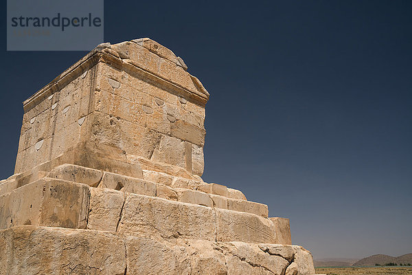 Grabmal von Kyros dem Großen  576-530 v. Chr.  Pasargadae  UNESCO-Weltkulturerbe  Iran  Naher Osten