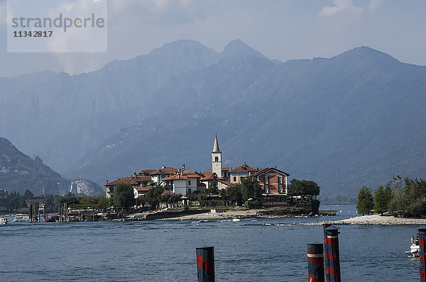 Isola dei Pescatori  von Isola Bella  Borromäische Inseln  Lago Maggiore  Piemont  Italienische Seen  Italien  Europa