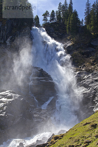 Krimmler Wasserfälle  Nationalpark Hohe Tauern  Salzburger Land  Österreich  Europa