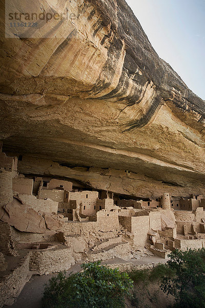 Gebäude aus indianischem Felsgestein  Mesa-Verde-Nationalpark  Colorado  USA