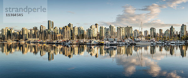 Panoramablick auf die Skyline der Stadt  Vancouver  Kanada