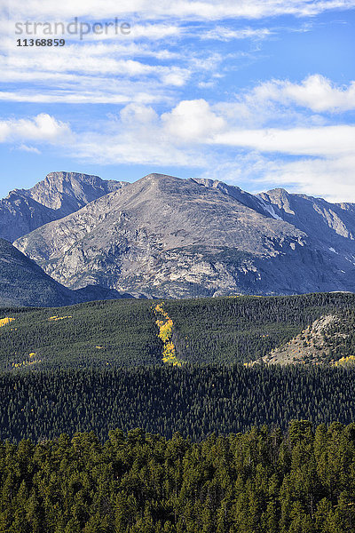 USA  Colorado  Panoramablick auf den Rocky Mountain National Park